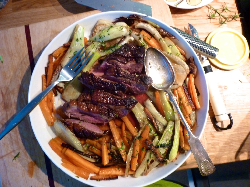 Duck breast and fennel