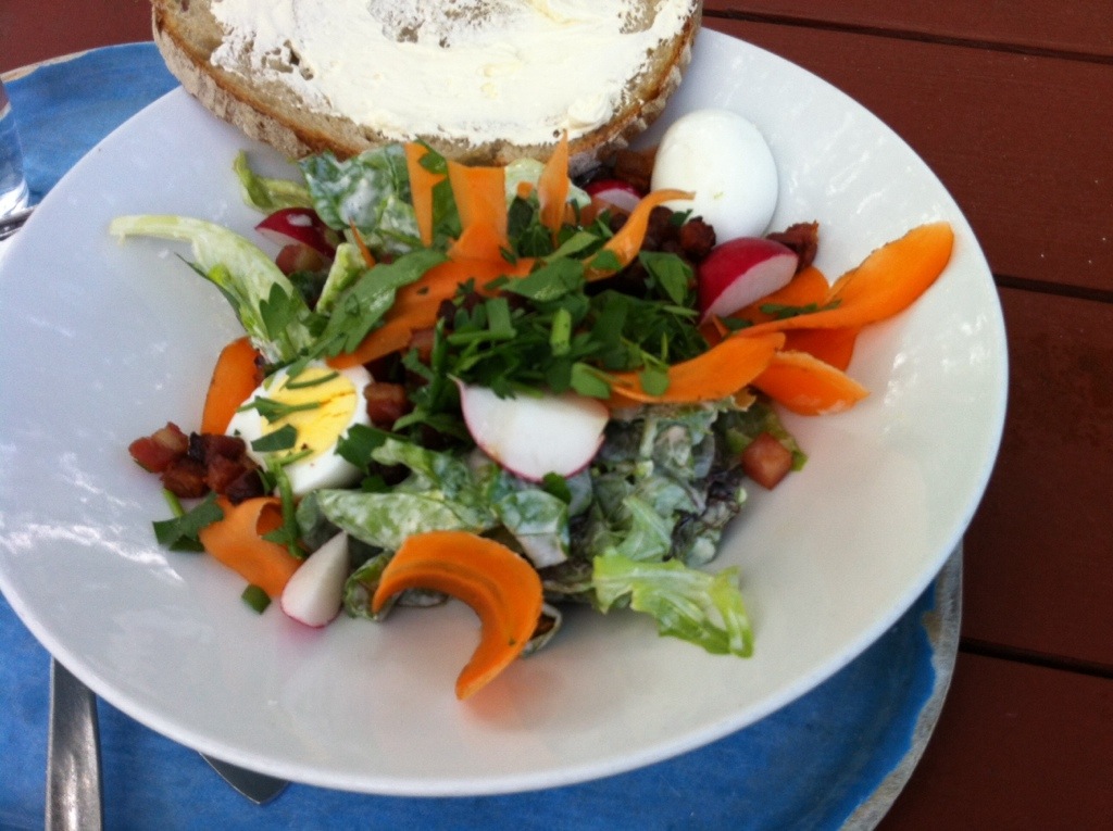 Salad at Rosendals Trädgård in Stockholm