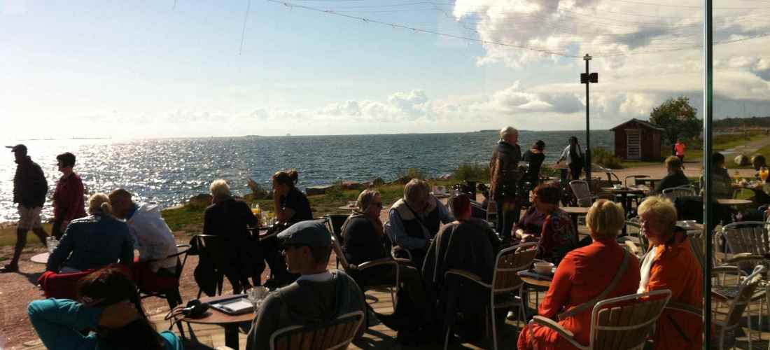 The terrace of Cafe Birgitta, Helsinki