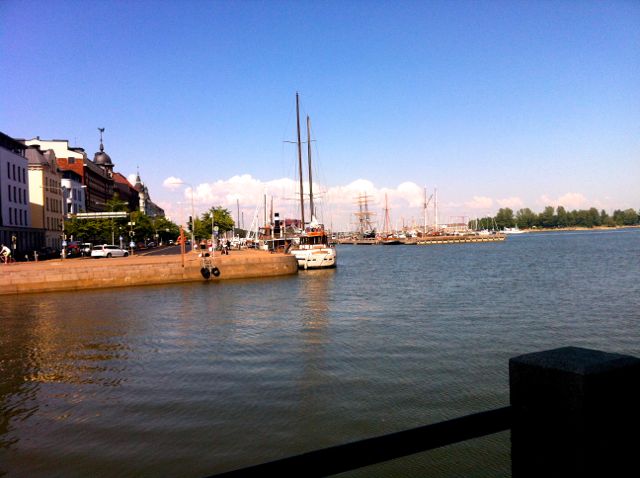 Kanavaranta North SIde with Wooden Sailboats Helsinki